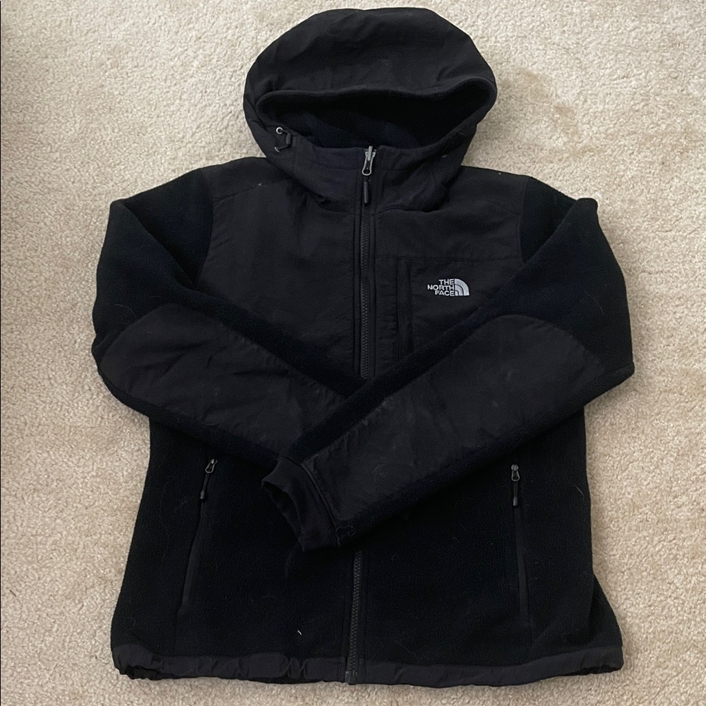 The North Face Black Denali Fleece Jacket with Hood